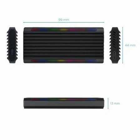 Tooq Shinobi Caja Externa para SSD M.2 NVMe/NGFF USB-C Negro Tooq Shinobi Caja Externa para SSD M.2 NVMe/NGFF USB-C Negro
